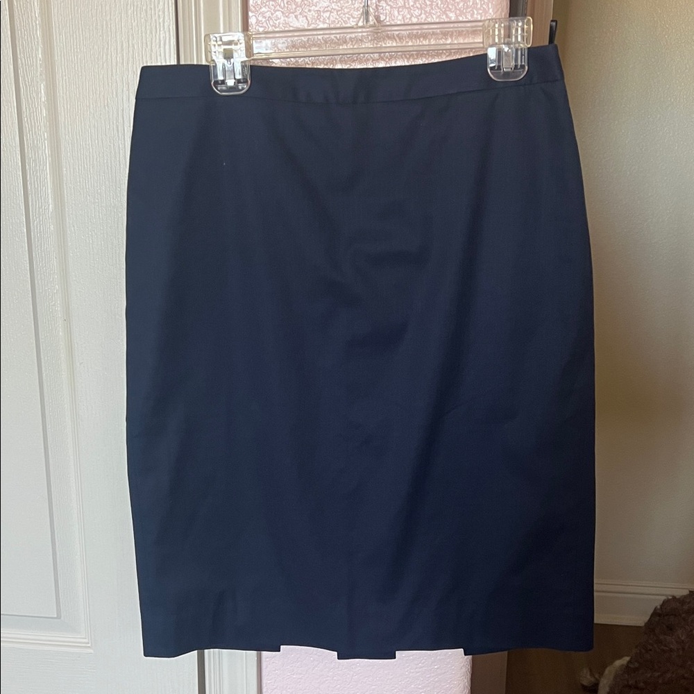 J. Crew Blue Pencil Skirt Knee-Length Work